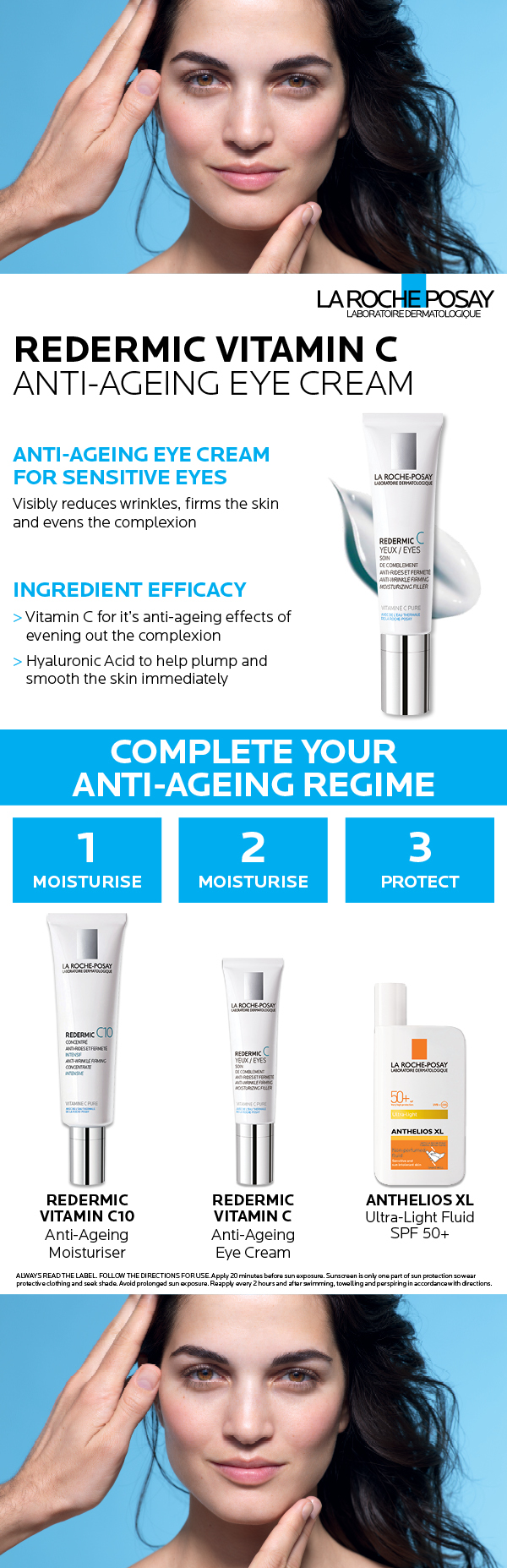 Buy La RochePosay Redermic Vitamin C AntiAgeing Eye Cream 15ml Online